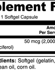 Vitamin D3 2,000 IU